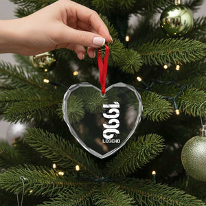 Vintage 1996 Legend Heart Crystal Glass Ornament 30th Birthday Gifts Special Milestone TS11 Print Your Wear