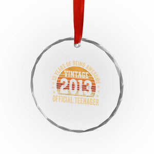 Vintage 2013 Official Teenager Crystal Glass Ornament 13 Year Old 13th Birthday TS10 Print Your Wear