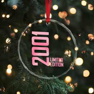 Vintage 25th Birthday Limited Edition 2001 Gift Crystal Glass Ornament TS12 Print Your Wear