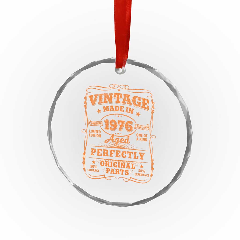 Vintage 50 Birthday Crystal Glass Ornament 50yr 1976 50th Birthday TS10 Print Your Wear