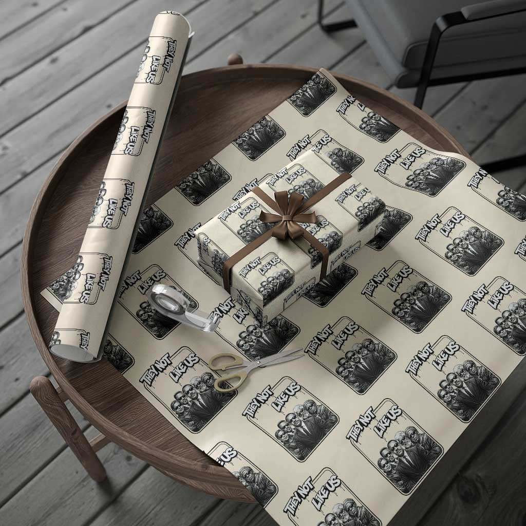 Vintage African American Heroes Wrapping Paper Roll They Not Like Us TS12 Beige Print Your Wear