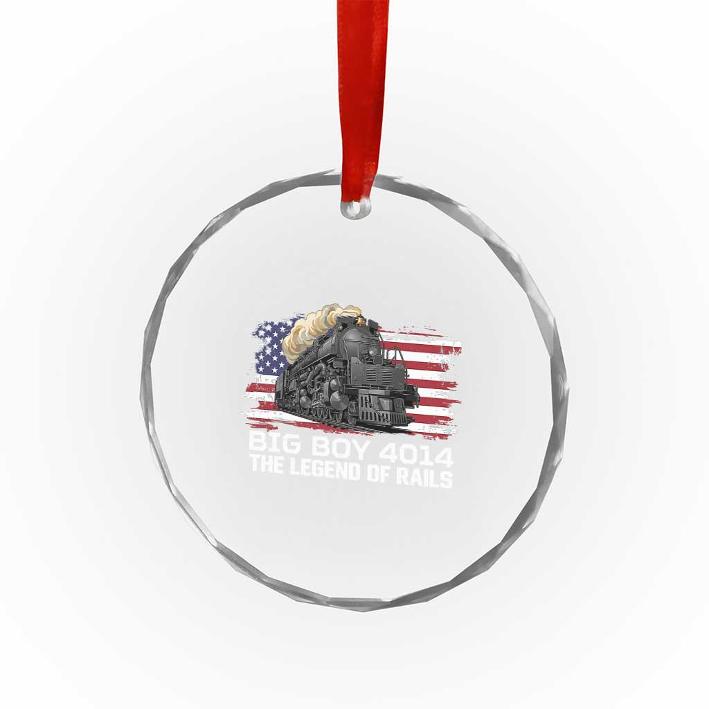 Vintage American Steam Train Crystal Glass Ornament Legend of the Rails Heritage Pride TS02 Print Your Wear