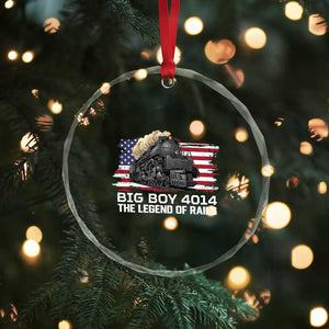 Vintage American Steam Train Crystal Glass Ornament Legend of the Rails Heritage Pride TS02 Print Your Wear