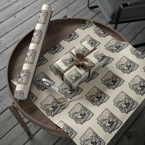 Vintage Arizona Pride Wrapping Paper Roll Cactus Desert Western Landscape TS12 Beige Print Your Wear