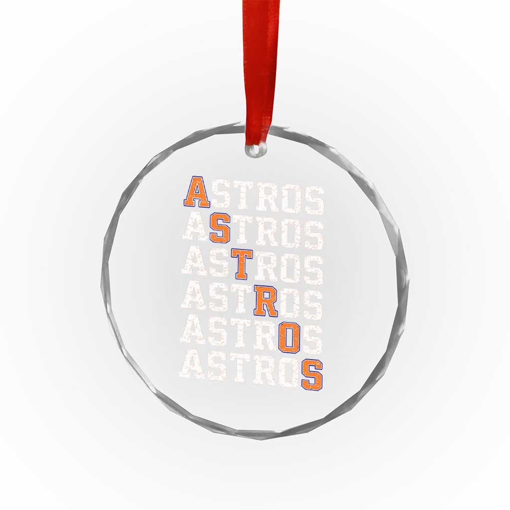 Vintage Astro Last Name Crystal Glass Ornament Retro Baseball Fans Sports Style TS10 Print Your Wear