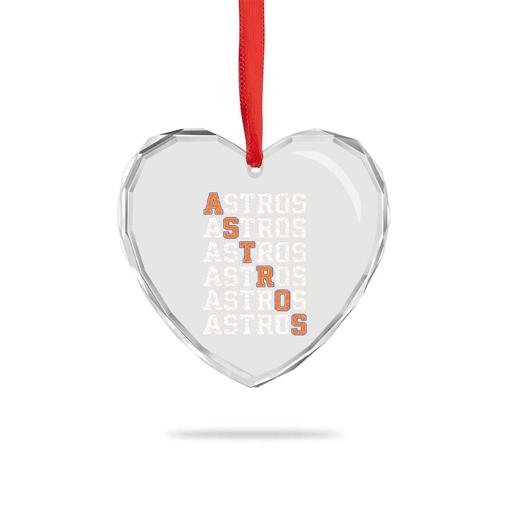Vintage Astro Last Name Heart Crystal Glass Ornament Retro Baseball Fans Sports Style TS10 Print Your Wear