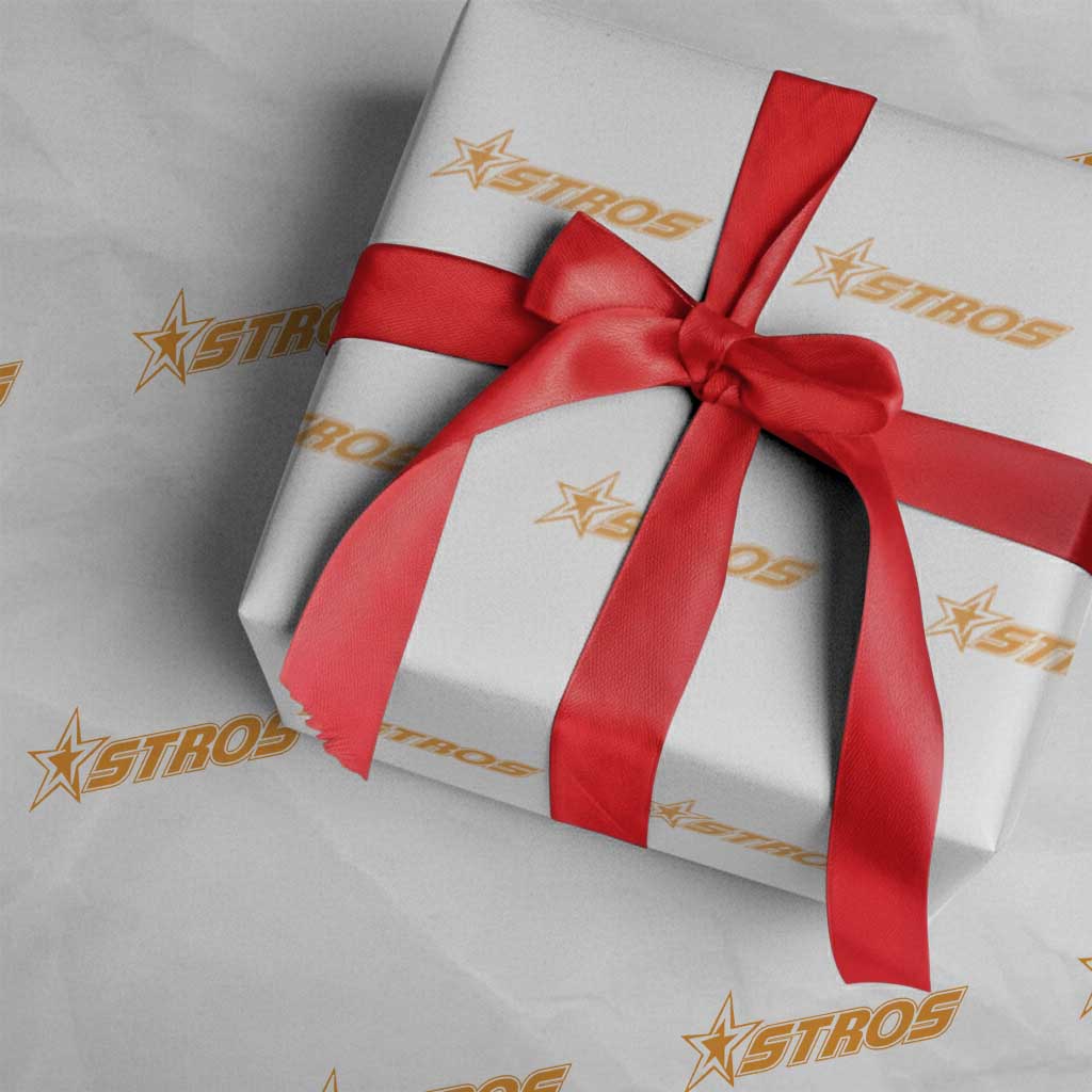 Vintage Astro Last Name Sports Style Wrapping Paper Roll Baseball Fan Graphic 80s 90s TS10 White Print Your Wear