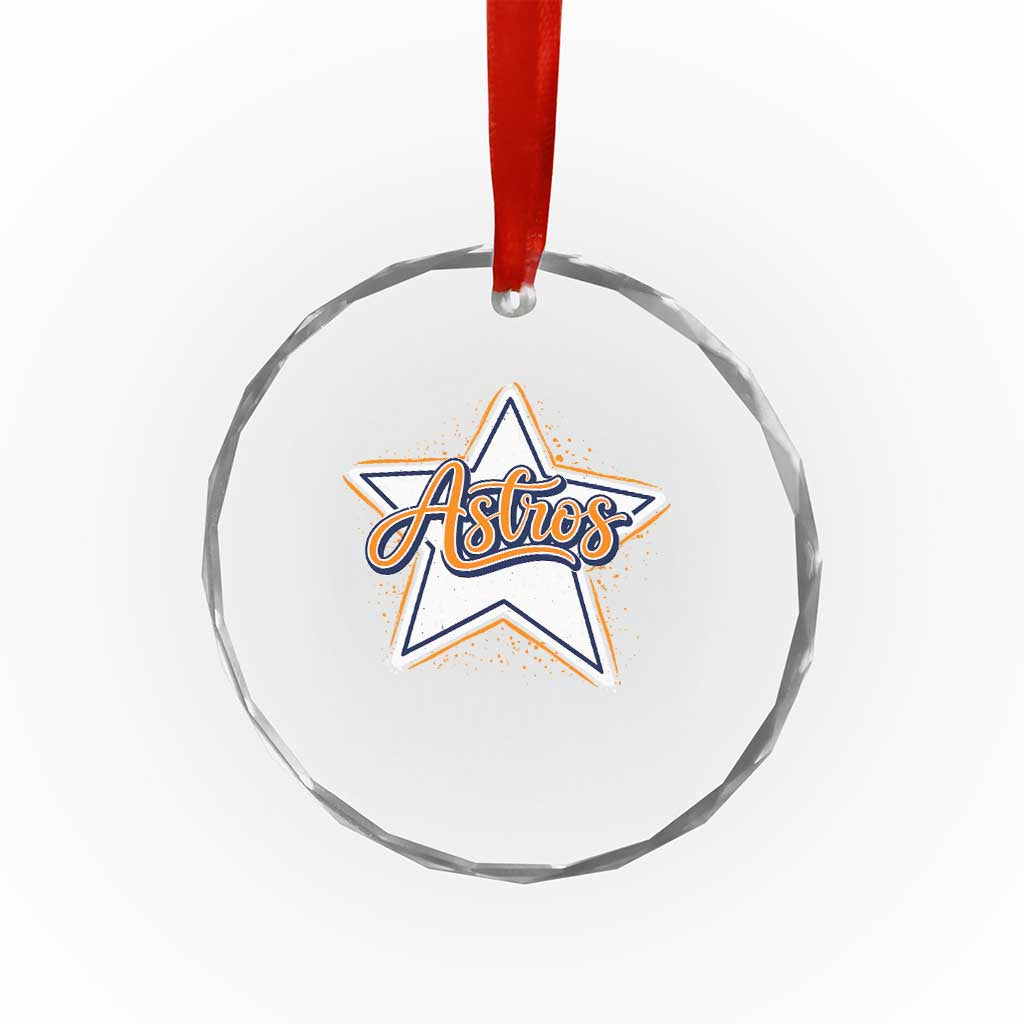 Vintage Astro Script Name Sports Style Crystal Glass Ornament Retro Baseball Fans TS10 Print Your Wear