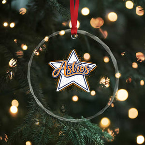 Vintage Astro Script Name Sports Style Crystal Glass Ornament Retro Baseball Fans TS10 Print Your Wear