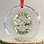 Vintage B-17 Bomber WW2 Aircraft Crystal Glass Ornament Plane Aviation Fighter Airplane Retro Grunge TS02 Transparent Glass 3'' Circle Print Your Wear