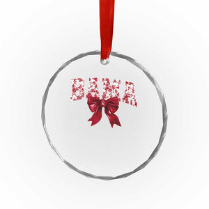 Vintage Bama Coquette Bow Crystal Glass Ornament Retro Varsity Alabama Football Lover AL State TS10 Print Your Wear