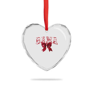 Vintage Bama Coquette Bow Heart Crystal Glass Ornament Retro Varsity Alabama Football Lover AL State TS10 Print Your Wear
