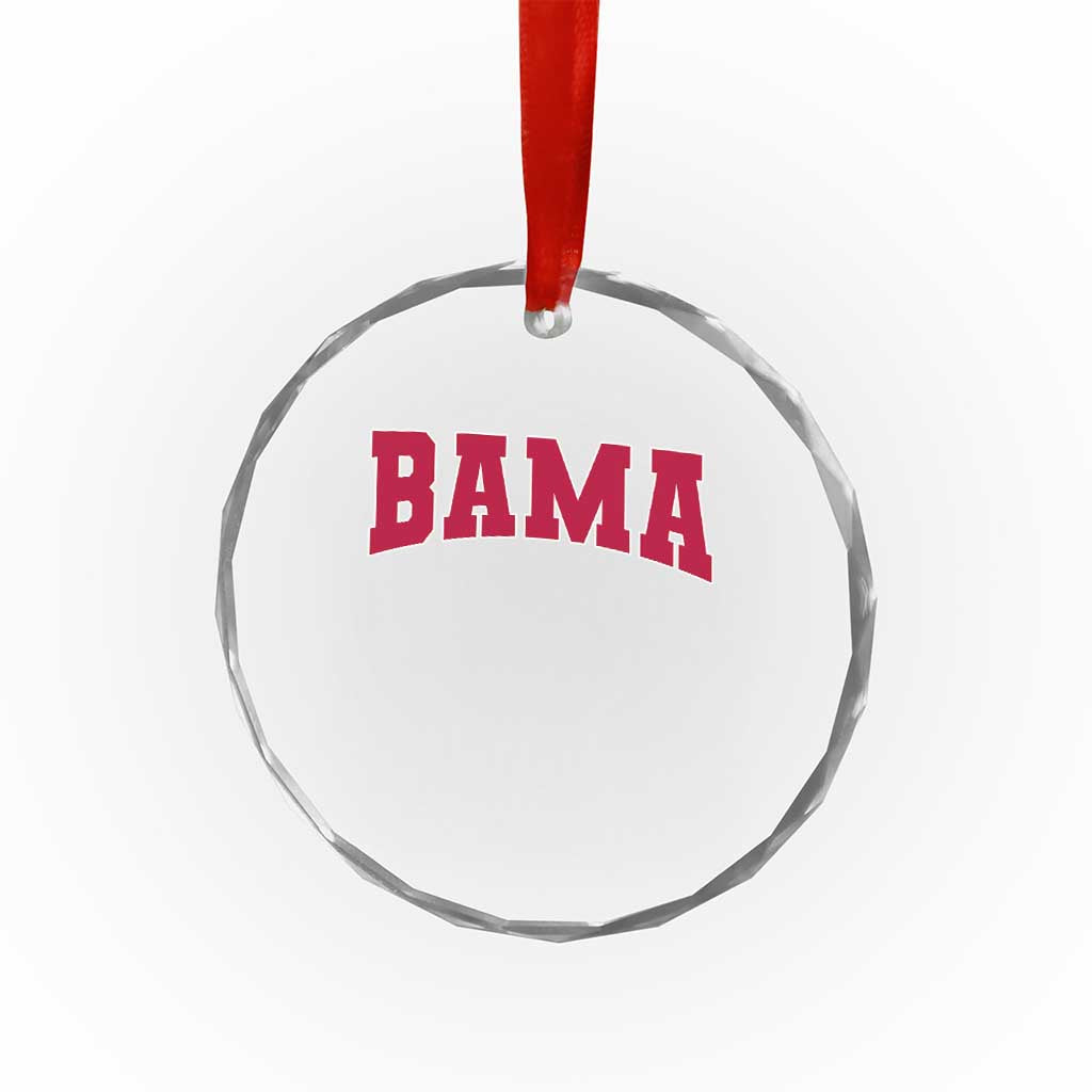 Vintage Bama Crystal Glass Ornament Retro Varsity Alabama Football Lover AL State TS10 Print Your Wear