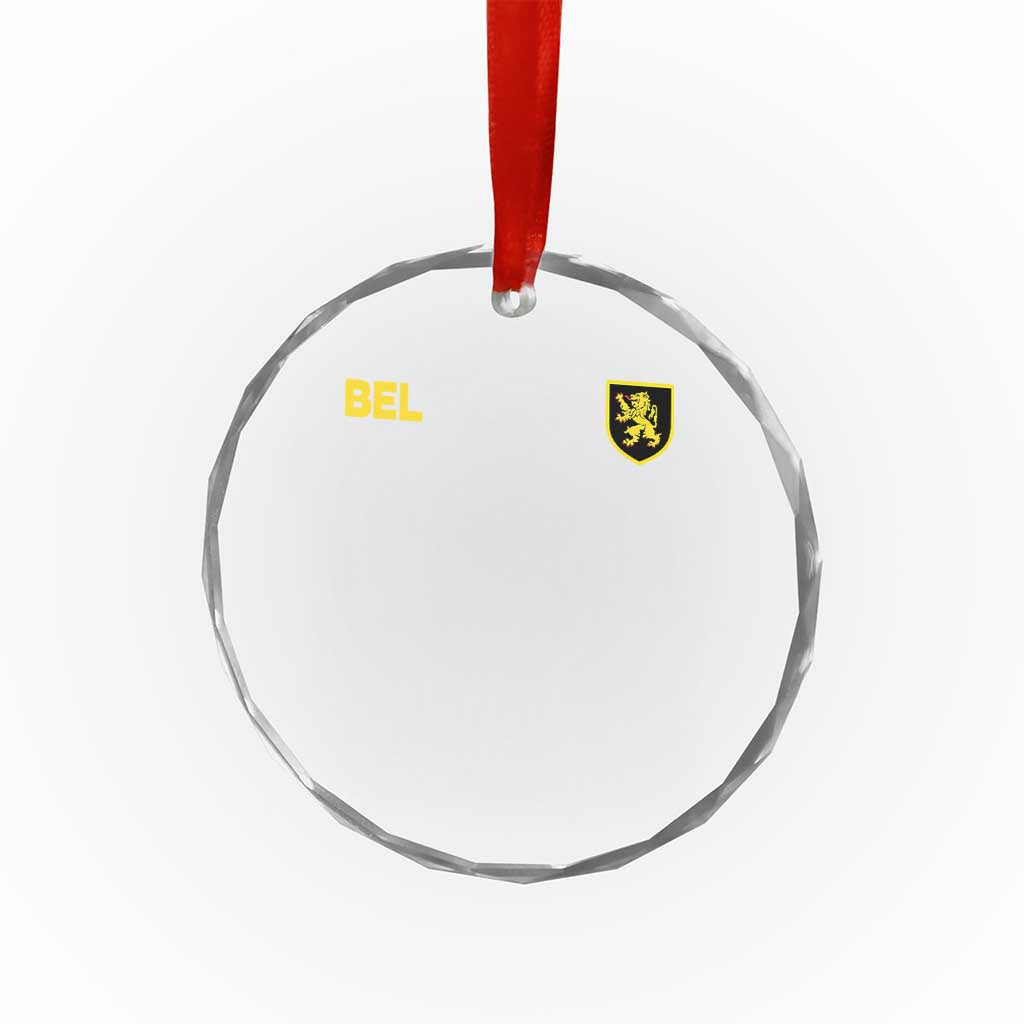 Vintage Belgium Crystal Glass Ornament Belgian Football Pride Belgium Lion Crest Soccer Graphic TS10 Print Your Wear