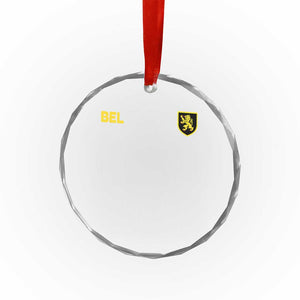 Vintage Belgium Crystal Glass Ornament Belgian Football Pride Belgium Lion Crest Soccer Graphic TS10 Print Your Wear