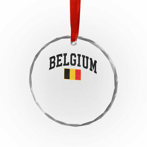 Vintage Belgium Crystal Glass Ornament Belgian Soccer Football Pride Gift for Fans TS10 Print Your Wear