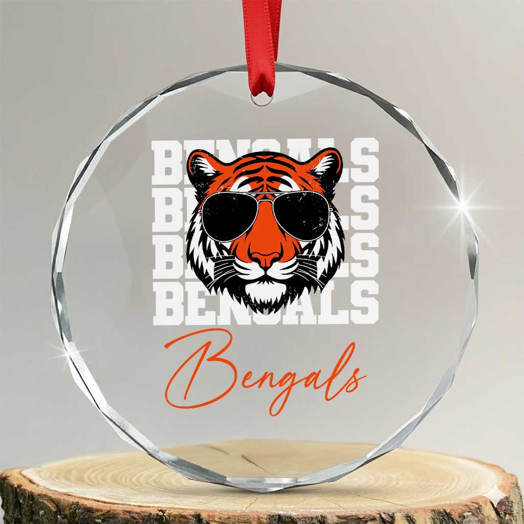 Vintage BFT Crystal Glass Ornament Retro Sports Fan Trendy Game Day Gift TS10 Transparent Glass 3'' Circle Print Your Wear