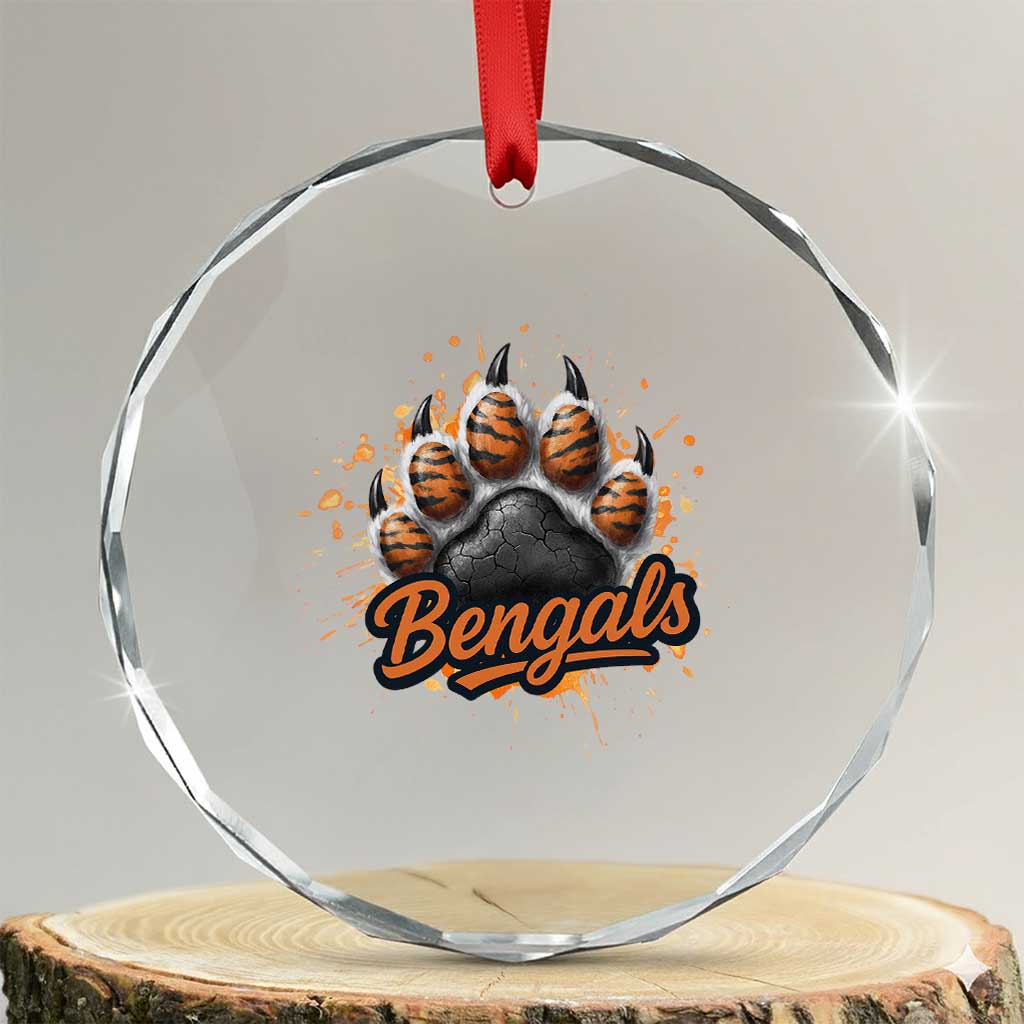 Vintage BFT Football Crystal Glass Ornament Retro Sports Fan Trendy Game Day Spirit TS10 Transparent Glass 3'' Circle Print Your Wear