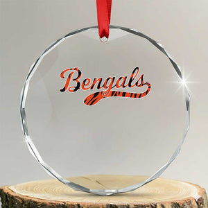 Vintage BFT Football Crystal Glass Ornament Retro Sports Style 80s 90s Cincy Lovers TS10 Transparent Glass 3'' Circle Print Your Wear