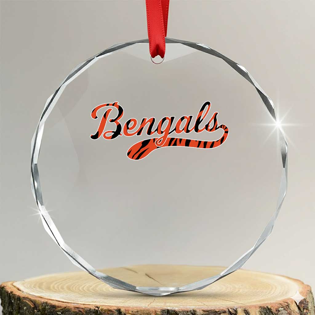 Vintage BFT Football Crystal Glass Ornament Retro Sports Style 80s 90s Cincy Lovers TS10 Transparent Glass 3'' Circle Print Your Wear