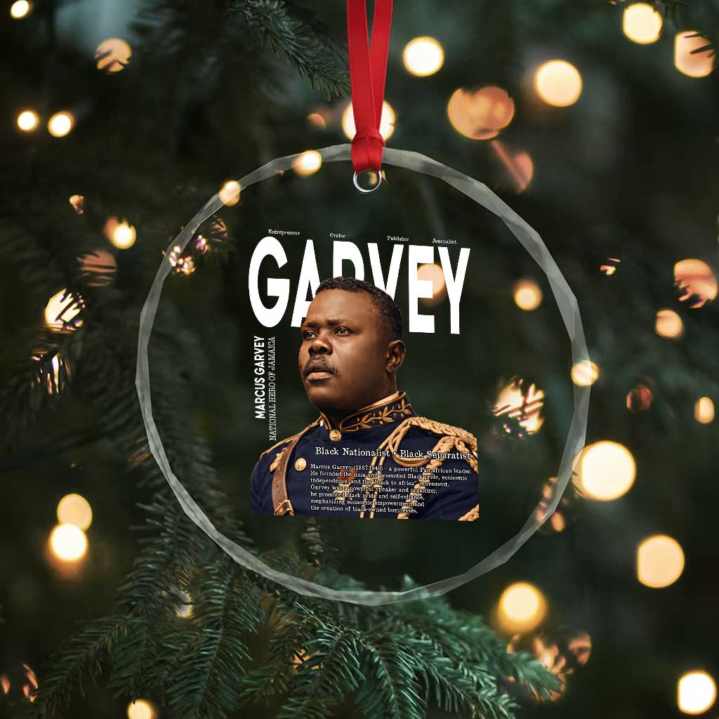 Vintage Black History Hero Marcus Garvey Crystal Glass Ornament Black Pride TS12 Print Your Wear