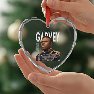 Vintage Black History Hero Marcus Garvey Heart Crystal Glass Ornament Black Pride TS12 Print Your Wear