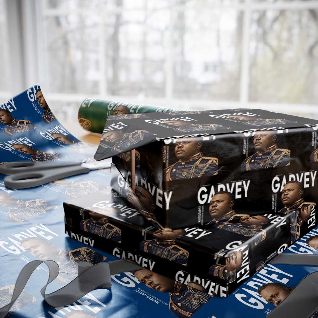 Vintage Black History Hero Marcus Garvey Wrapping Paper Roll Black Pride TS12 Black Print Your Wear