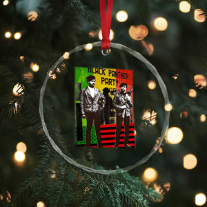 Vintage Black Panther Party Crystal Glass Ornament Black History Self Defense Huey Newton Bobby Seale TS10 Print Your Wear