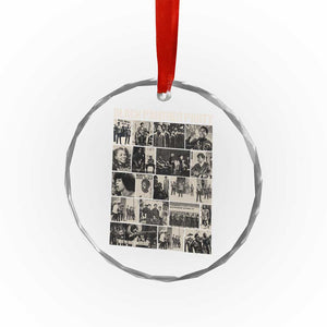 Vintage Black Panther Party Crystal Glass Ornament Huey P. Newton Bobby Seale Black History Month Juneteenth TS10 Print Your Wear