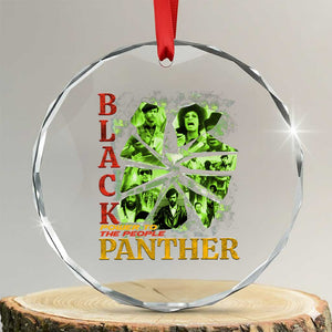 Vintage Black Panther Party Crystal Glass Ornament Newton Seale Shakur Black History Month Juneteenth TS10 Transparent Glass 3'' Circle Print Your Wear