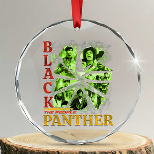 Vintage Black Panther Party Crystal Glass Ornament Newton Seale Shakur Black History Month Juneteenth TS10 Transparent Glass 3'' Circle Print Your Wear