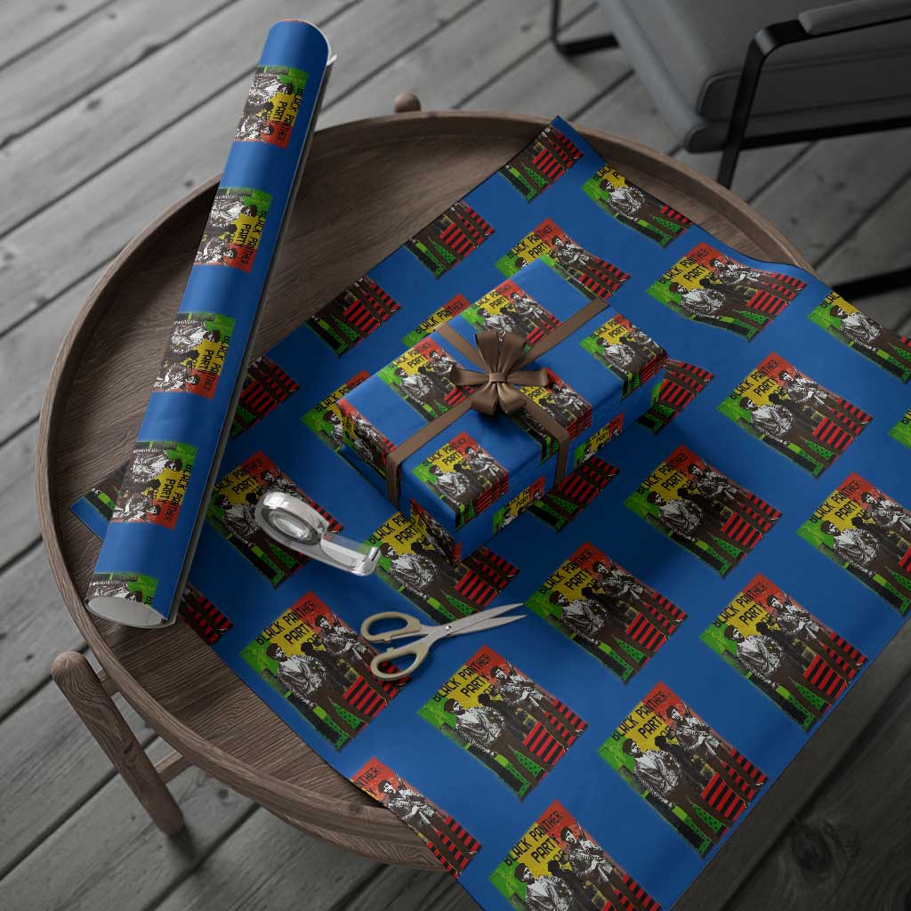 Vintage Black Panther Party Wrapping Paper Roll Black History Self Defense Huey Newton Bobby Seale TS10 Blue Print Your Wear