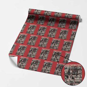 Vintage Black Panther Party Wrapping Paper Roll Huey P. Newton Bobby Seale Black History Month Juneteenth TS10 Red Print Your Wear