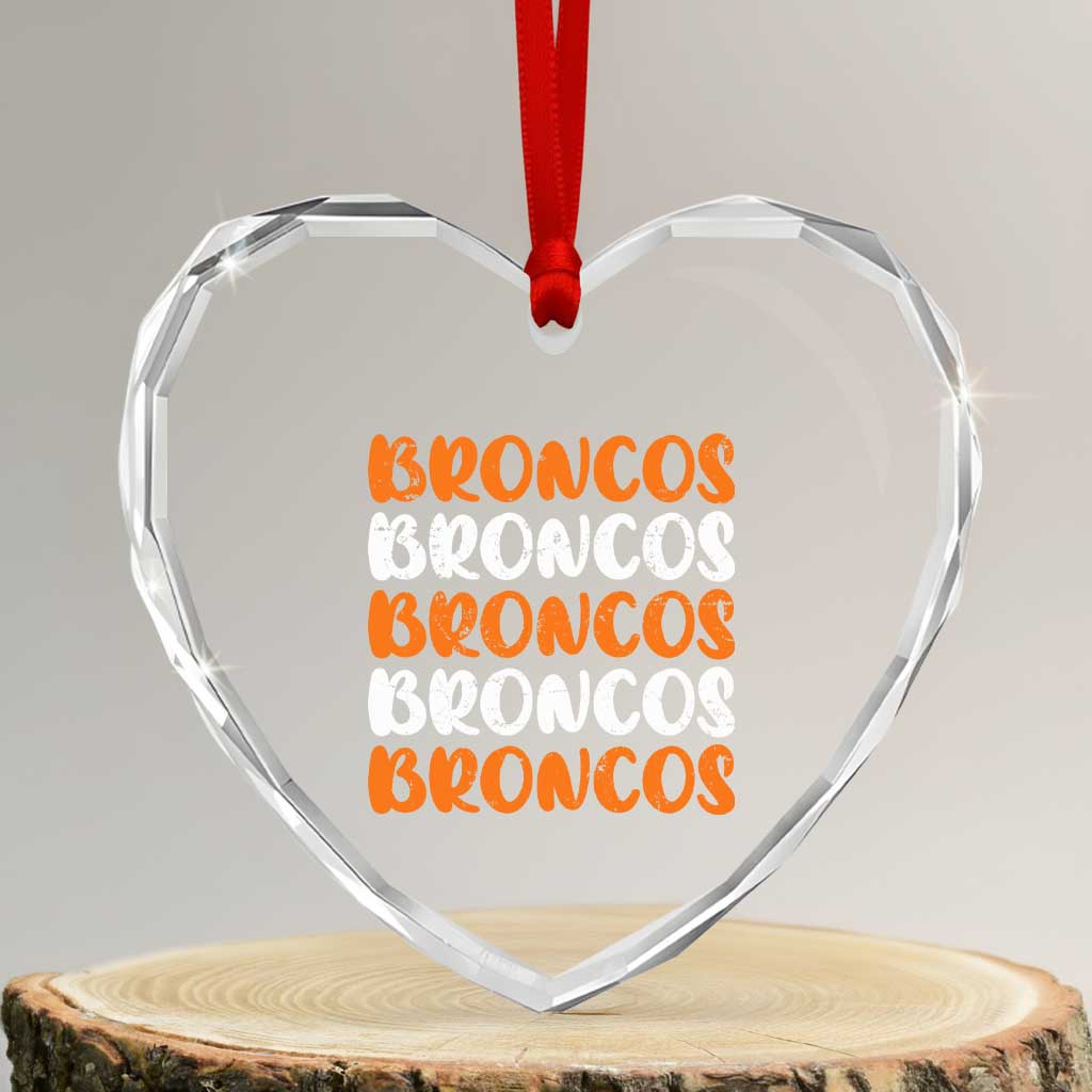 Vintage DFB Heart Crystal Glass Ornament Retro Novelty Football Inspirational TS10 Transparent Glass 3'' Heart Print Your Wear