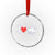 Vintage Buffalo Crystal Glass Ornament American I Love Bison TS10 Transparent Glass 3'' Circle Print Your Wear