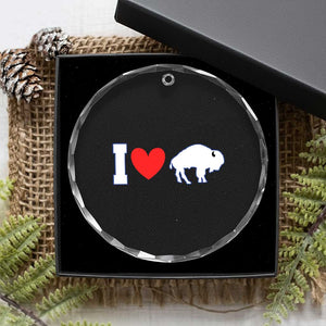 Vintage Buffalo Crystal Glass Ornament American I Love Bison TS10 Print Your Wear