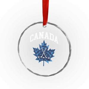 Vintage Canada Hockey Crystal Glass Ornament Maple Leafs TS10 Print Your Wear