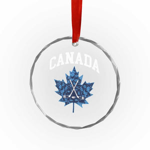 Vintage Canada Hockey Crystal Glass Ornament Maple Leafs TS10 Print Your Wear
