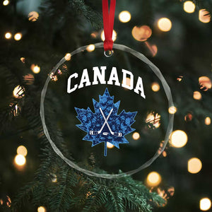 Vintage Canada Hockey Crystal Glass Ornament Maple Leafs TS10 Print Your Wear
