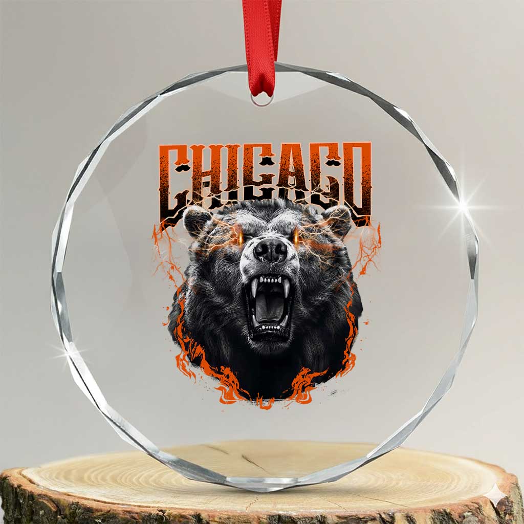 Vintage CFB Crystal Glass Ornament Retro Graphic Streetwear Bootleg TS10 Transparent Glass 3'' Circle Print Your Wear