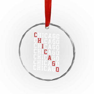Vintage Chicago Crystal Glass Ornament Retro Distressed Classic Chicago TS10 Print Your Wear