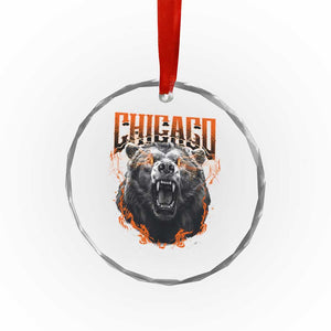 Vintage Chicago Crystal Glass Ornament Retro Graphic Wild Bear Streetwear Bootleg - Print Your Wear