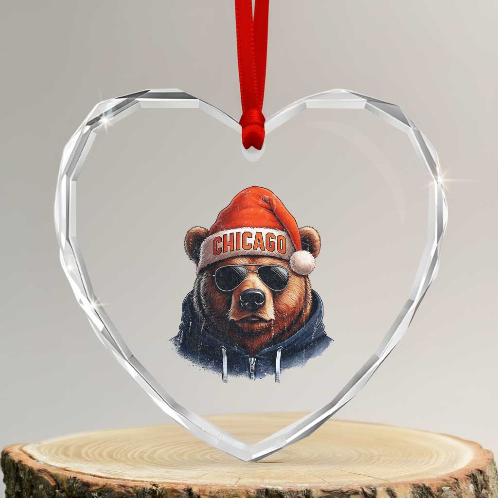 Vintage CFB Christmas Heart Crystal Glass Ornament Trendy Fan Gifts Game Day Apparel TS10 Transparent Glass 3'' Heart Print Your Wear