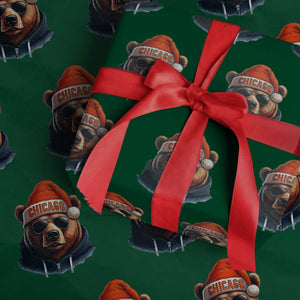 Vintage CFB Christmas Wrapping Paper Roll Trendy Fan Gifts Game Day Apparel TS10 Green Print Your Wear