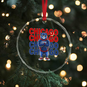 Vintage Chicago Pride Graphic Crystal Glass Ornament US State Sports Fan Baseball Lover TS10 Print Your Wear