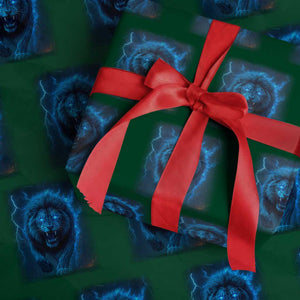 Vintage Classic Blue LF Bootleg Graphic Wrapping Paper Roll TS10 Green Print Your Wear