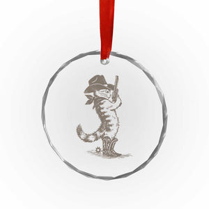Vintage Cowboy Cat Crystal Glass Ornament Retro 90s Western Country Rodeo Kitten Cowgirl TS10 Print Your Wear