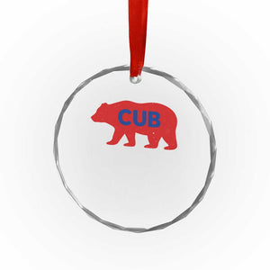 Vintage Cub Crystal Glass Ornament Retro Sports Bear Baseball Fans TS10 Print Your Wear
