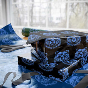 Vintage Cub Wrapping Paper Roll With Sunglasses Retro Baseball Fans TS10 Black Print Your Wear