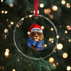 Vintage LF Christmas Crystal Glass Ornament Game Day Santa Hat Football Lovers TS10 Print Your Wear